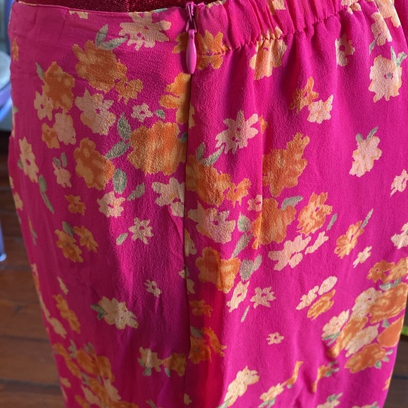 JOHNNY WAS SILK SKIRT - Picture 4 of 8